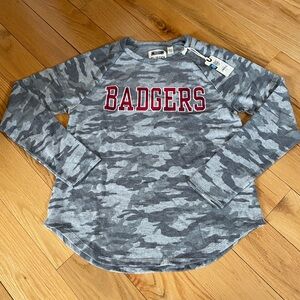 NWT Tailgate from AEO Wisconsin Badgers super soft long sleeve tee size XS